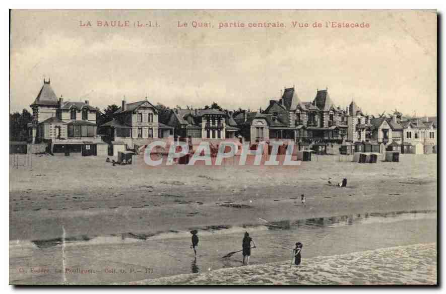 CPA La Baule Le Quai partie centrale Vue de l'Estacade 