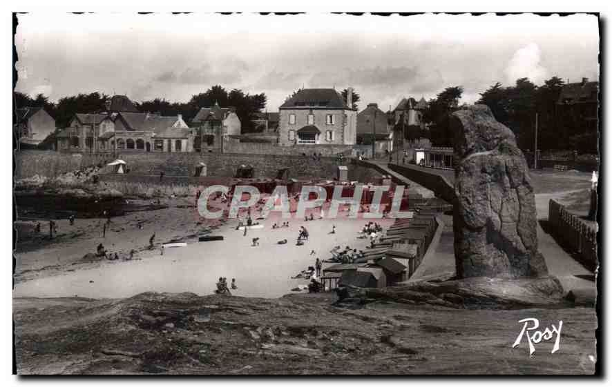 CPM Batz sur Mer La Plage et le menhir de Pierre Longue 