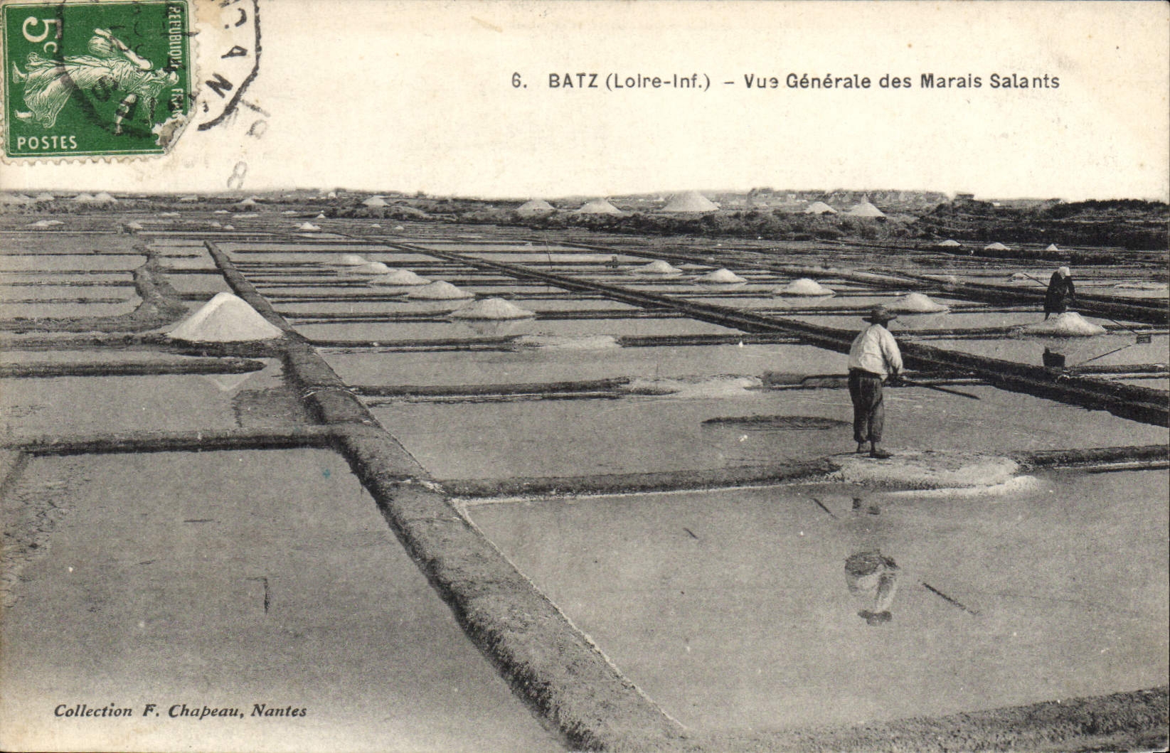 CPA Batz Loire Vue generale des Marais Salants 
