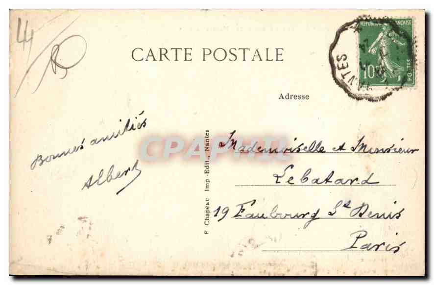 CPA Batz Loire Vue generale des Marais Salants  — Rückseite