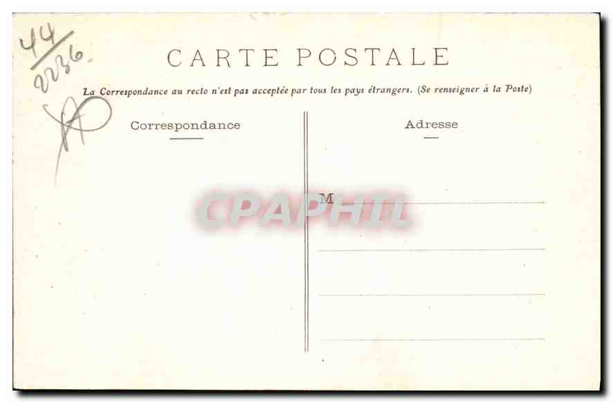 CPA Bourg de Batz La Baie du Grand Mathieu  — Rückseite