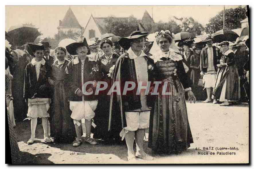 CPA Batz Loire Noce de Paludiers Mariage