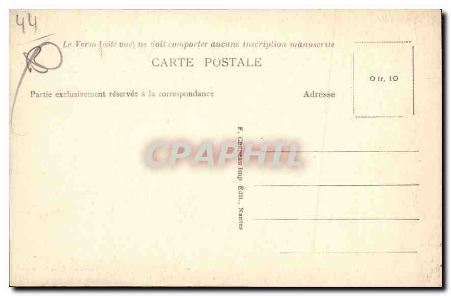 CPA Batz Loire Noce de Paludiers Mariage — Rückseite