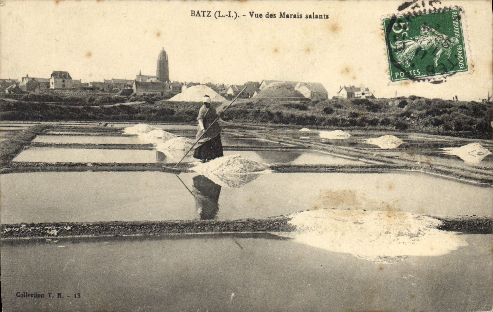 CPA Batz Vue des Marais salants 