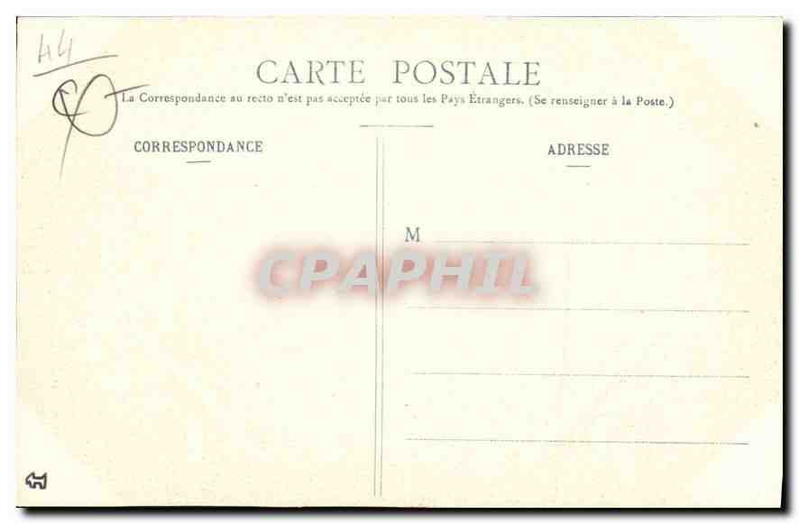 CPA Le Bourg de Batz Une Vague contre la Jetee  — Rückseite