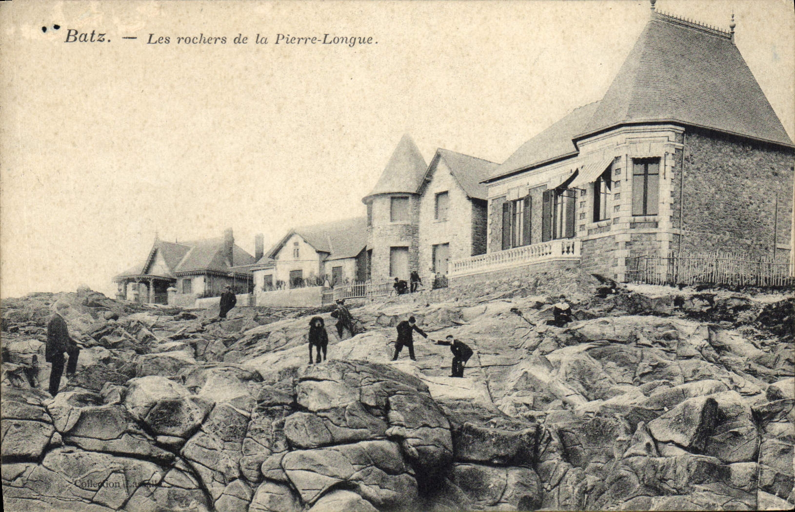 CPA Batz Les rochers de la Pierre Longue 