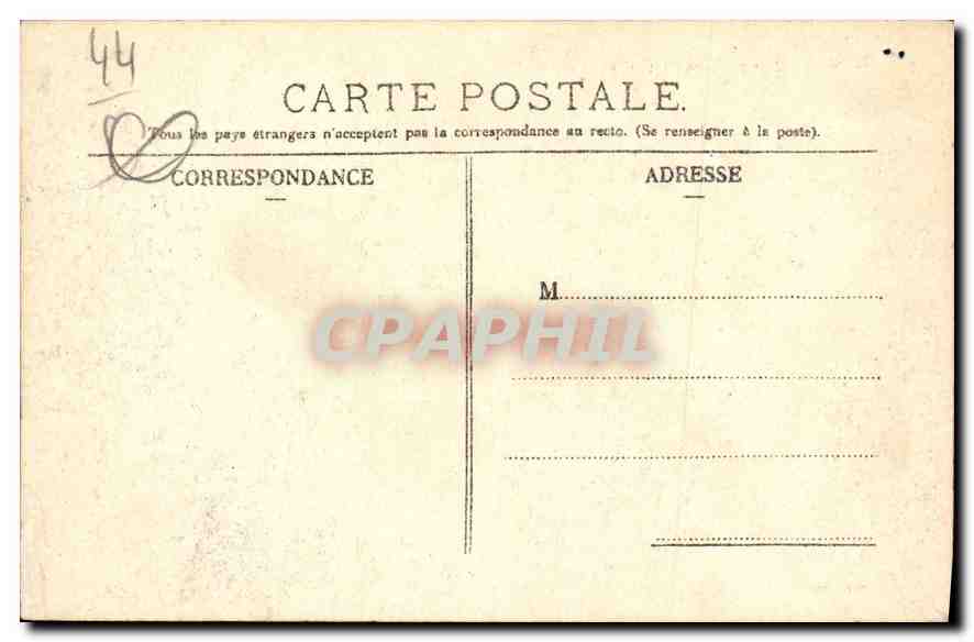 CPA Batz Les rochers de la Pierre Longue  — Rückseite