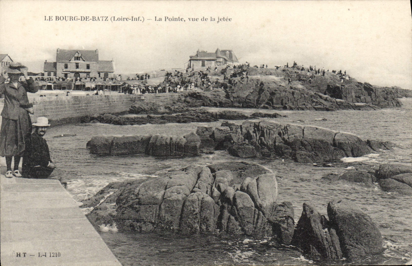 CPA Le Bourg de Batz Loire La Pointe vue de la jetee 