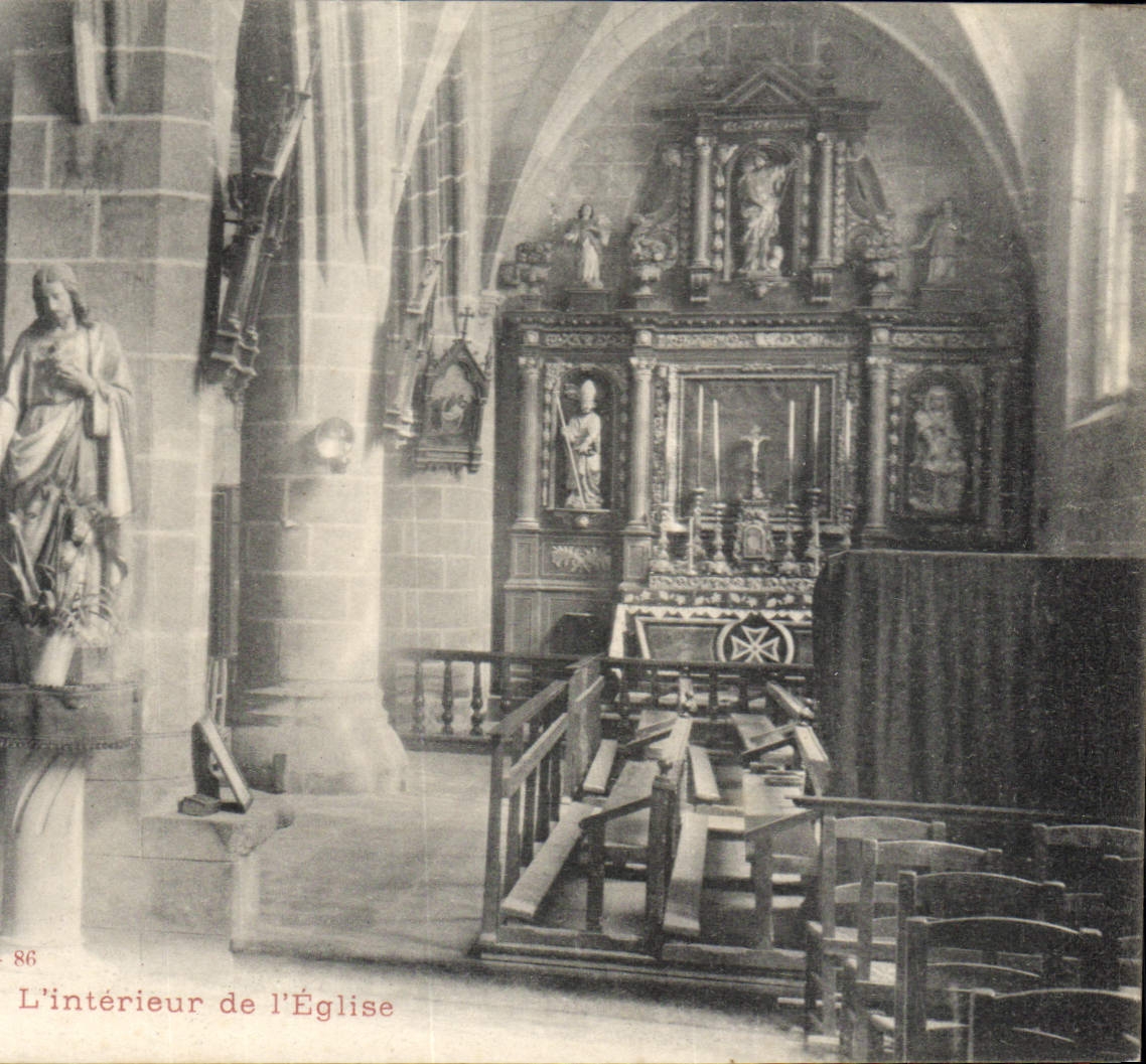 CPA Batz L'interieur de l'Eglise 