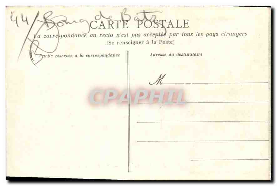 CPA Au pays du sel Une noce au Bourg de Batz Folklore — Rückseite