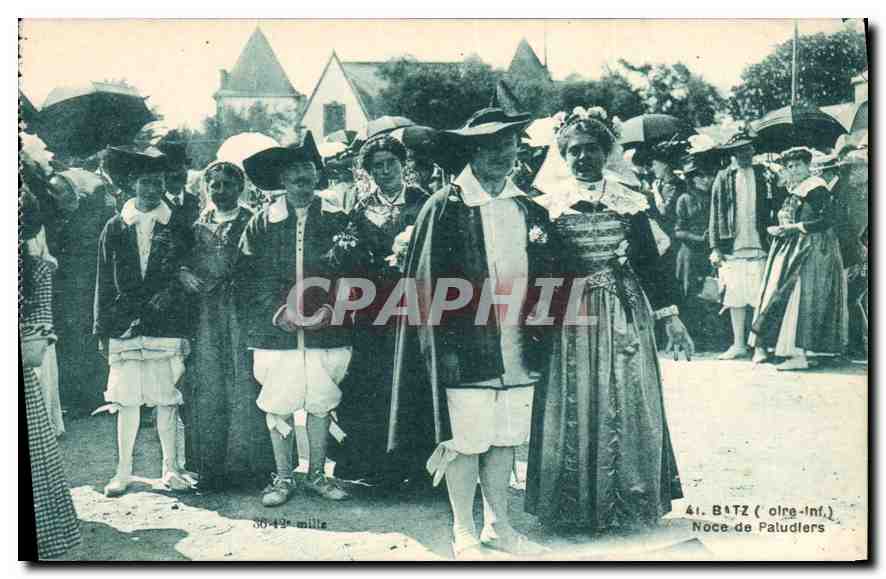 CPA Batz Noce de Paludiers Mariage