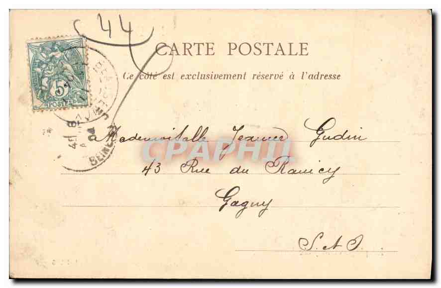 CPA Le Bourg de Batz  — Rückseite