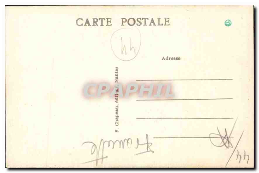CPA En Bretagne Au Bourg de Batz Une noce Mariage Vasseton — Rückseite