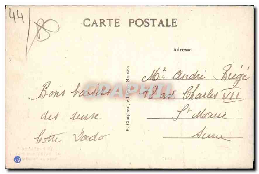 CPA En Bretagne Batz Noce de Paludiers Mariage Folklore — Rückseite