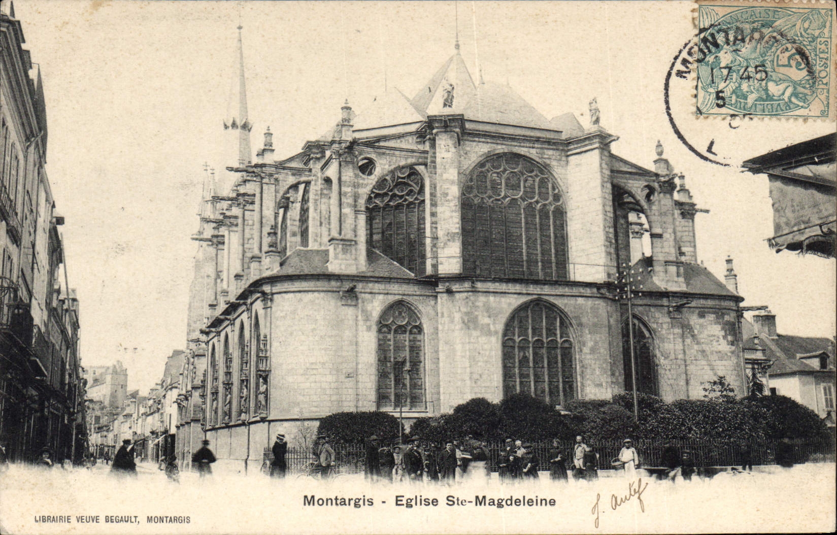CPA Montargis Eglise St Magdeleine 