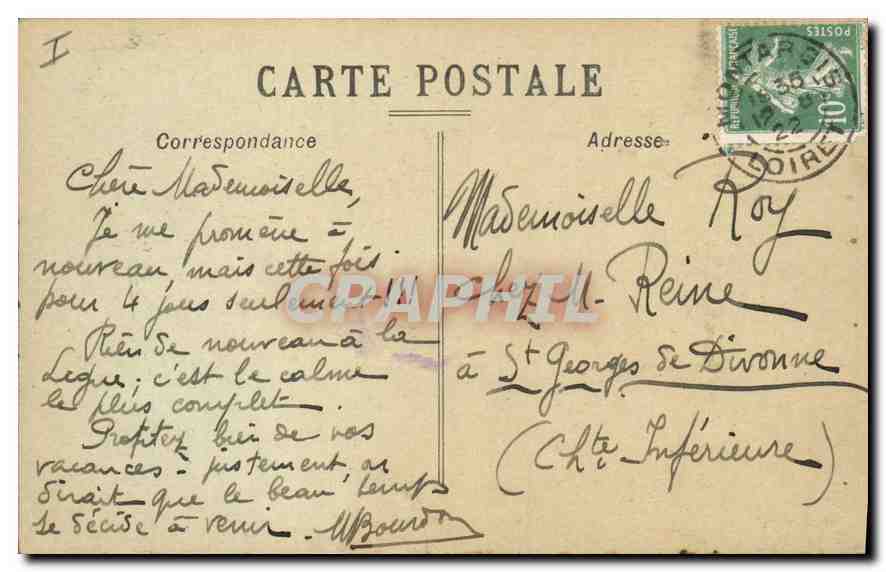 CPA Montargis Loiret Abside de l'Eglise Place Mirabeau  — Rückseite