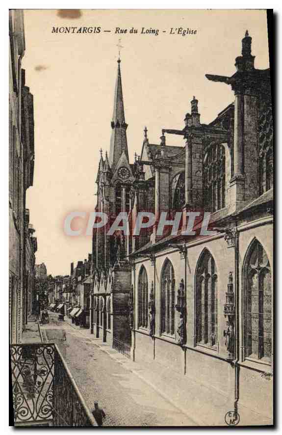 CPA Montargis Rue du Loing L'Eglise 