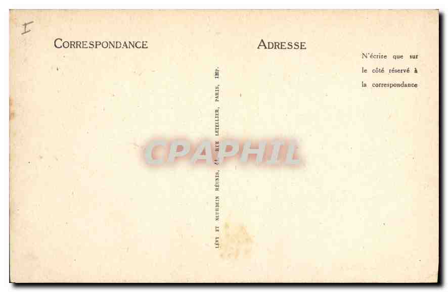 CPA Montargis Le Jardin Durzy  — Rückseite