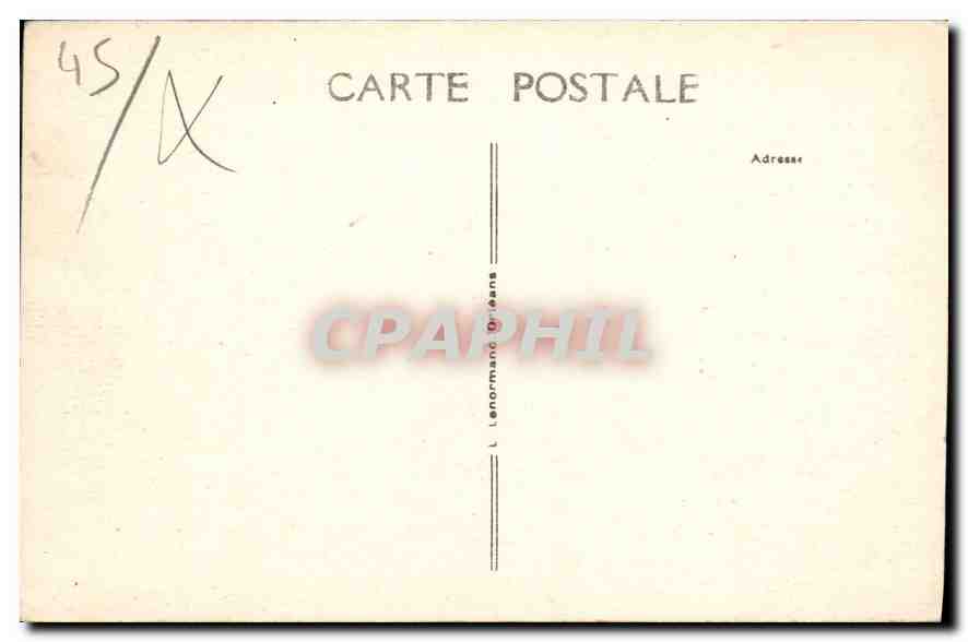 Châtillon-Coligny (Loiret) — Le Château — Magnifique terrasse avec Galerie du XVIIe siècle — L. Lenormand Gréans — Rückseite