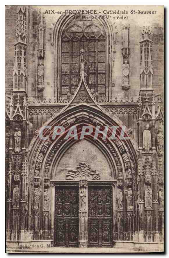 AIX-EN-PROVENCE - Kathedrale St-Sauveur - Portal (15. Jahrhundert)