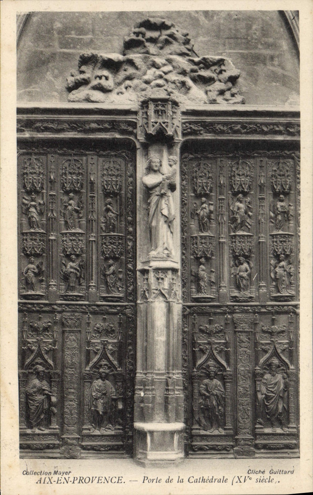 Aix-en-Provence — Tor zur Kathedrale (15. Jahrhundert) — Sammlung Mayer, Cliché Guittard