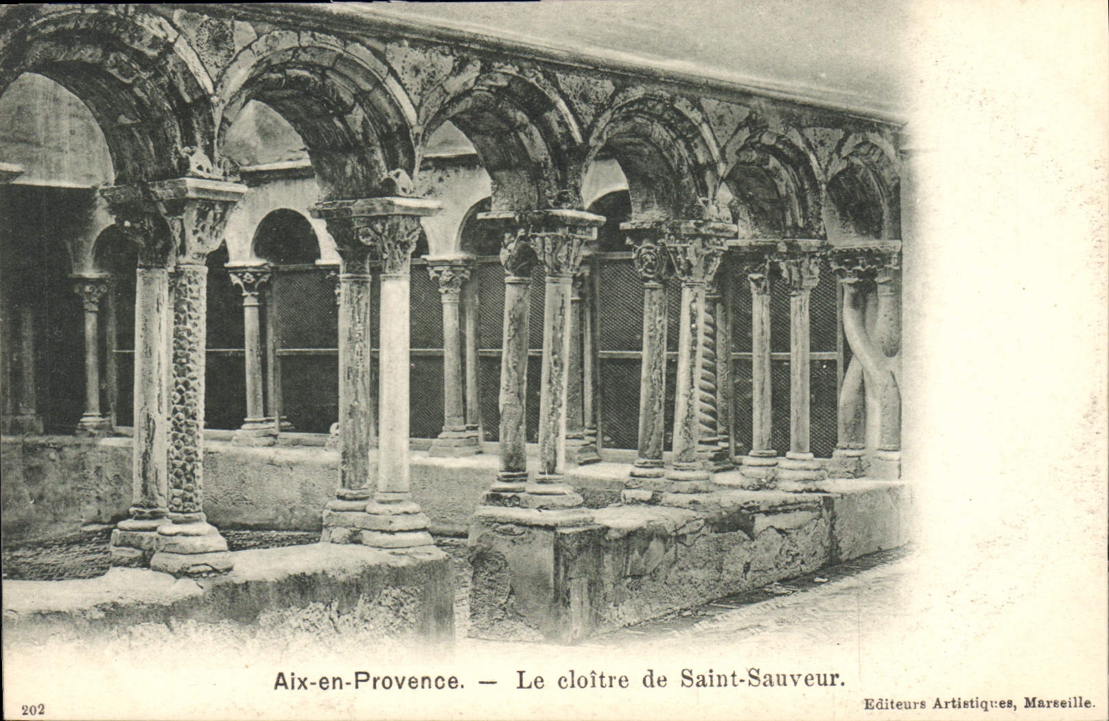 Aix-en-Provence — Le cloître de Saint-Sauveur — Éditeurs Artistiques, Marseille, n°202