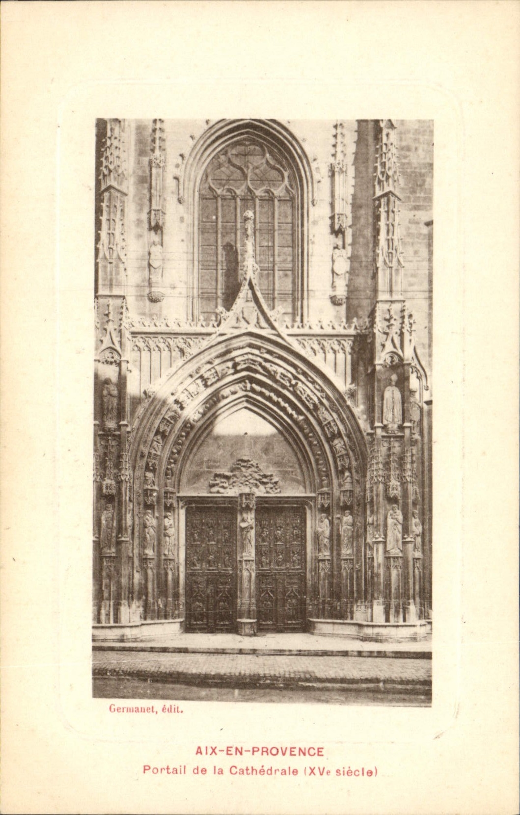 Aix-en-Provence — Portal der Kathedrale (15. Jahrhundert) — Germanet, Verlag