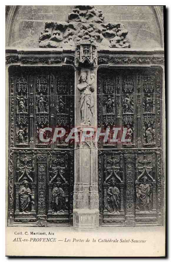 AIX-EN-PROVENCE — Les Portes de la Cathédrale Saint-Sauveur — Coll. C. Martinet, Aix