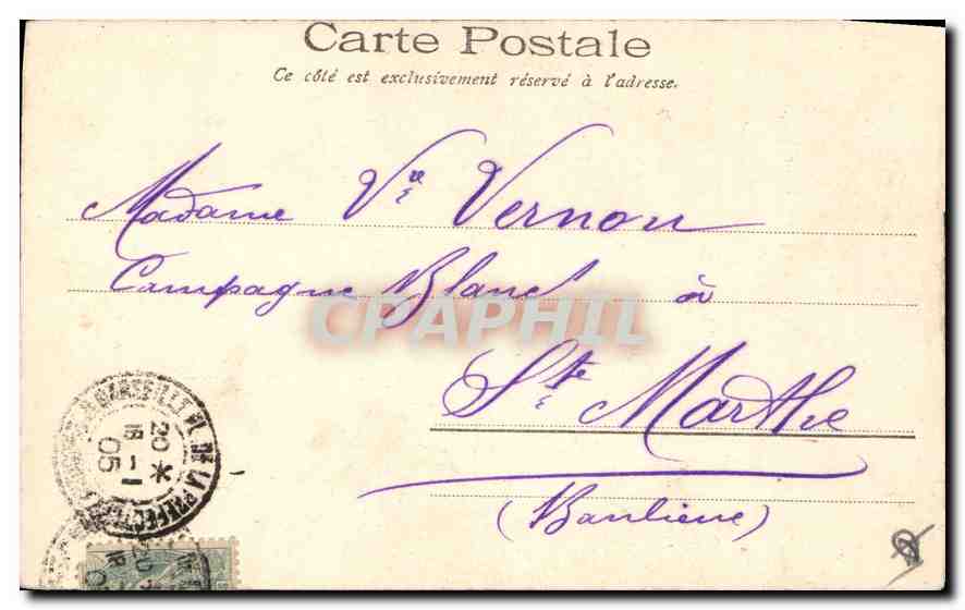 CPA Aix en Provence La Cathedrale Saint Sauveur auveur  — Rückseite