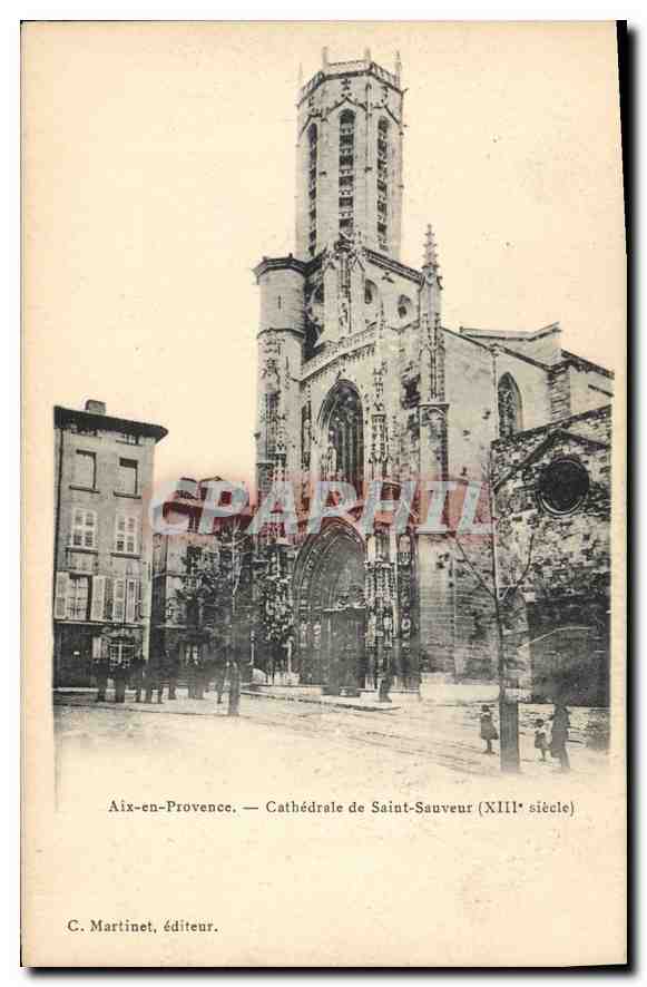 Aix-en-Provence — Kathedrale Saint-Sauveur (13. Jahrhundert) — C. Martinet, Verlag