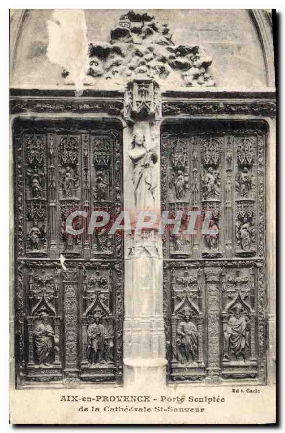 AIX-EN-PROVENCE — Carved Gate of the Saint-Sauveur Cathedral — Ed. T. Carle
