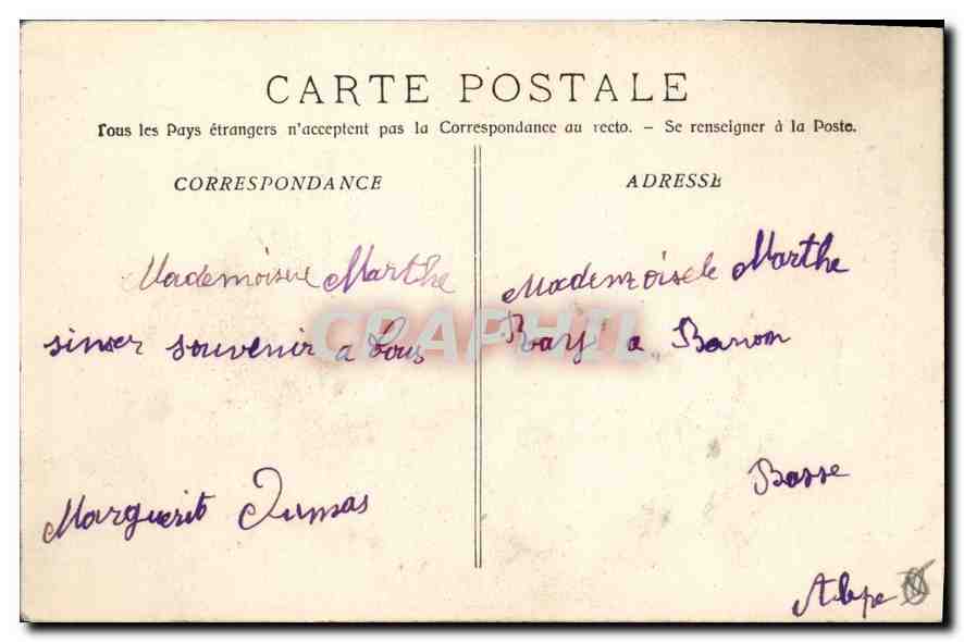 Aix-en-Provence — La Cathédrale (St-Sauveur) — Collection Jaussaud — Verso