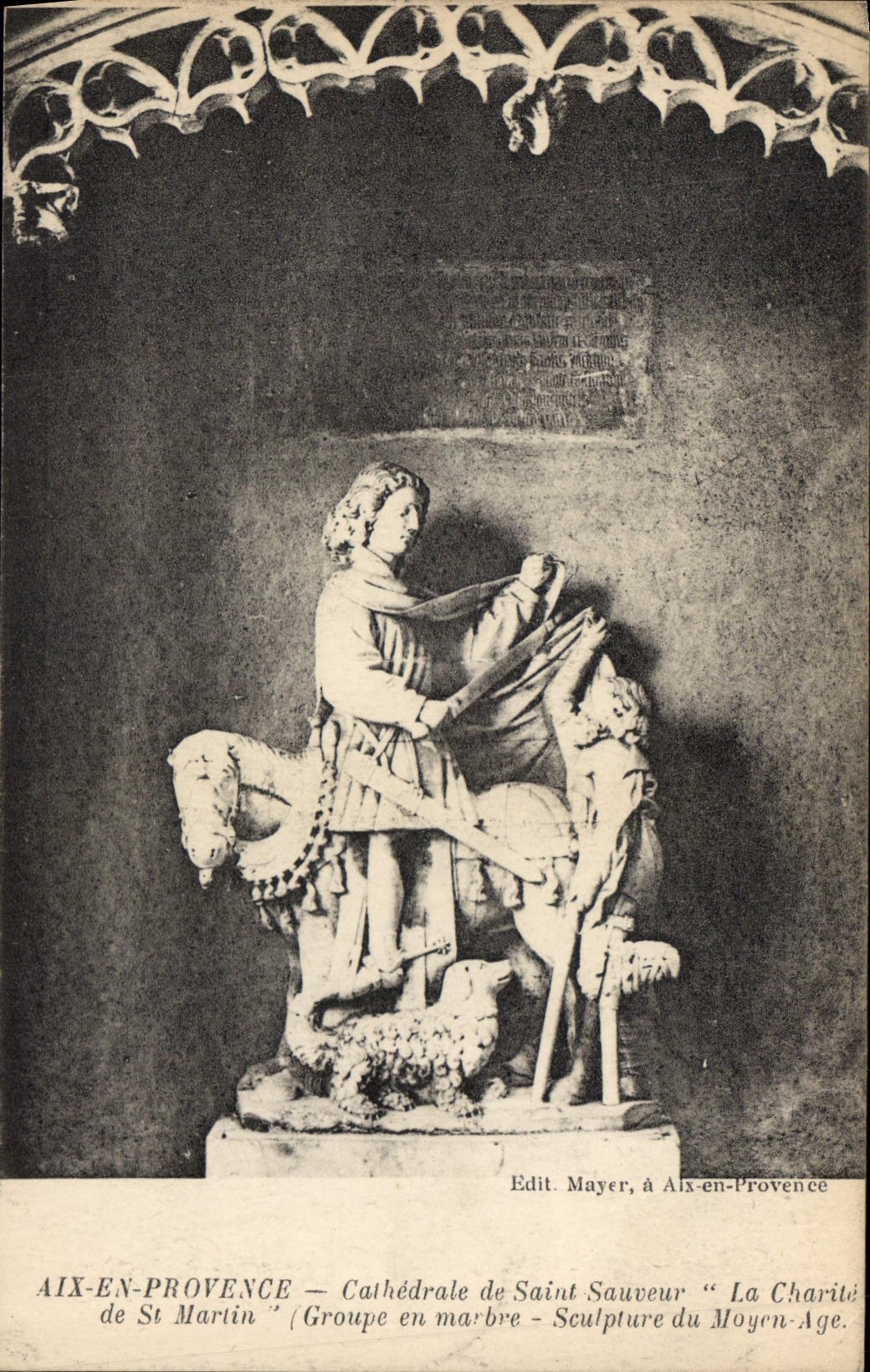 CPA Aix en Provence Cathedrale Saint Sauveur La Charite de St Martin 