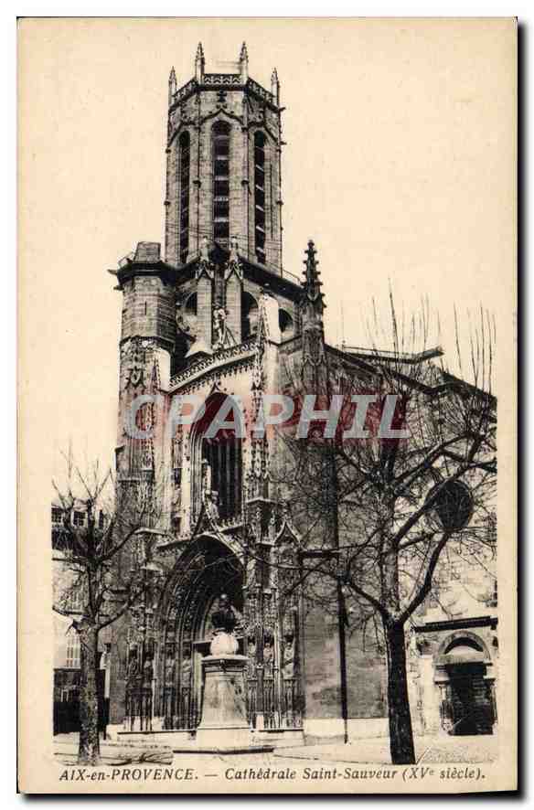 CPA Aix en Provence Cathedrale Saint Sauveur XV siecle 