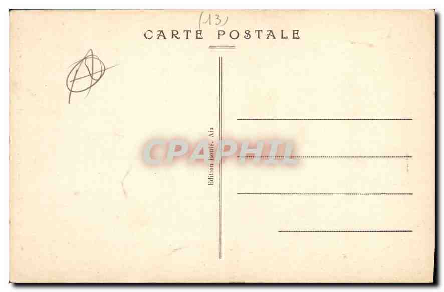 CPA Aix en Provence Cathedrale Saint Sauveur XV siecle  — Rückseite