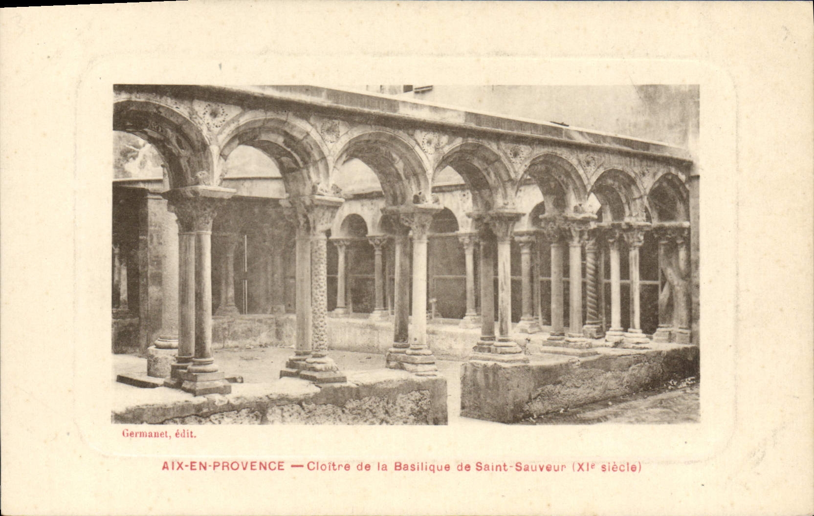 Aix-en-Provence — Cloister der Basilika Saint-Sauveur (11. Jahrhundert) — Germanet, Verlag