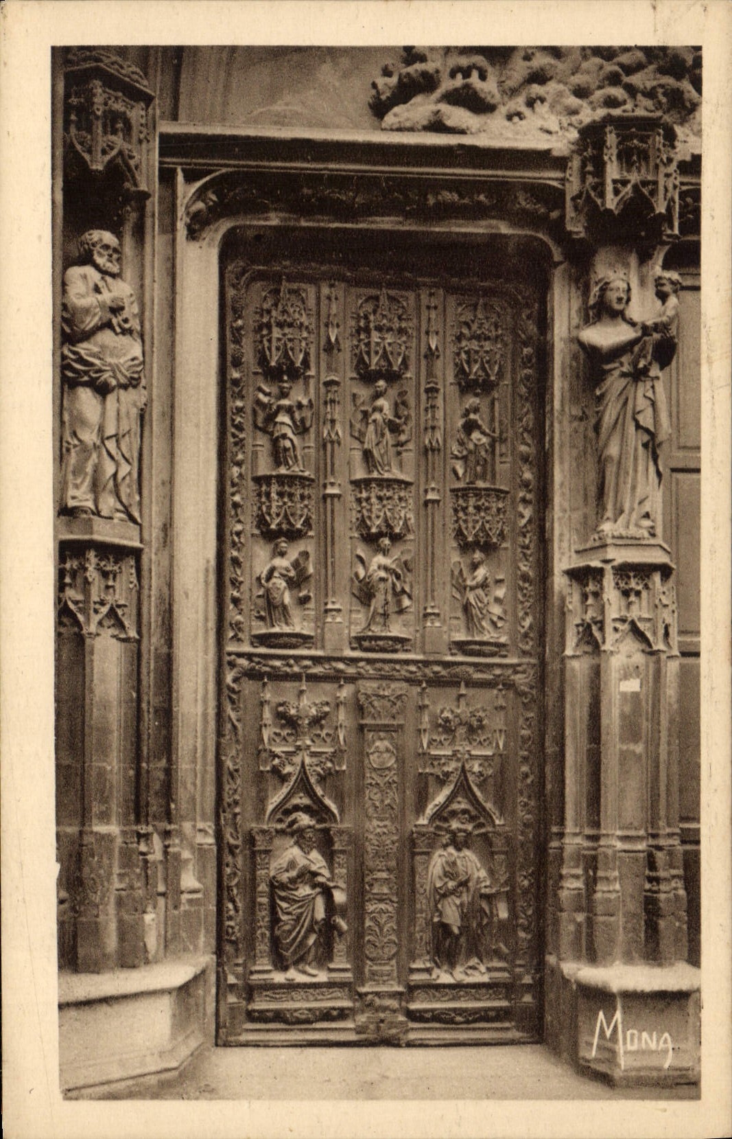 Aix-en-Provence — Portal der Kathedrale Saint-Sauveur — Werk von Guiramand (1504) — Verlag Mona