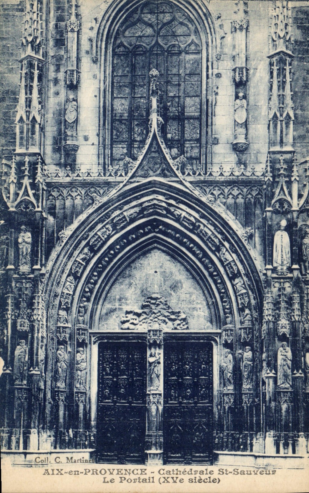 Aix-en-Provence — Cathédrale St-Sauveur, Le Portail (XVe siècle) — Coll. C. Martinet