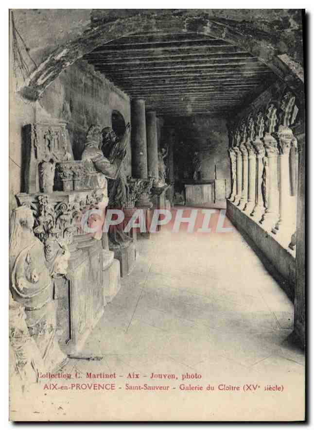 Aix-en-Provence - Saint-Sauveur - Galerie du Cloître (XVe siècle) — photo Jouvven, Collection G. Martinet