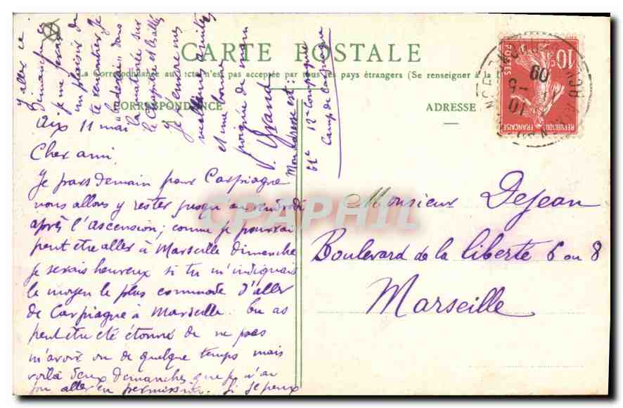 Aix-en-Provence — La Cathédrale (St-Sauveur) — Collection Jaussaud — n°84 — Verso