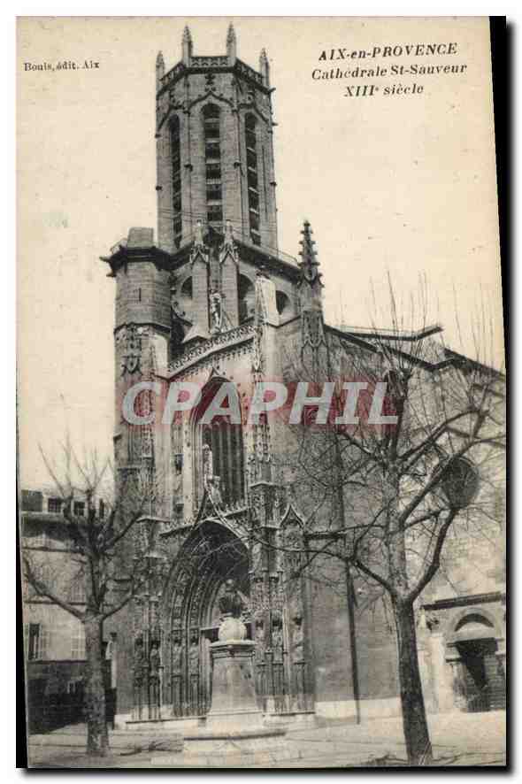 Aix-en-Provence — Cathédrale Saint-Sauveur du XIIIe siècle — édit. Bouis, Aix