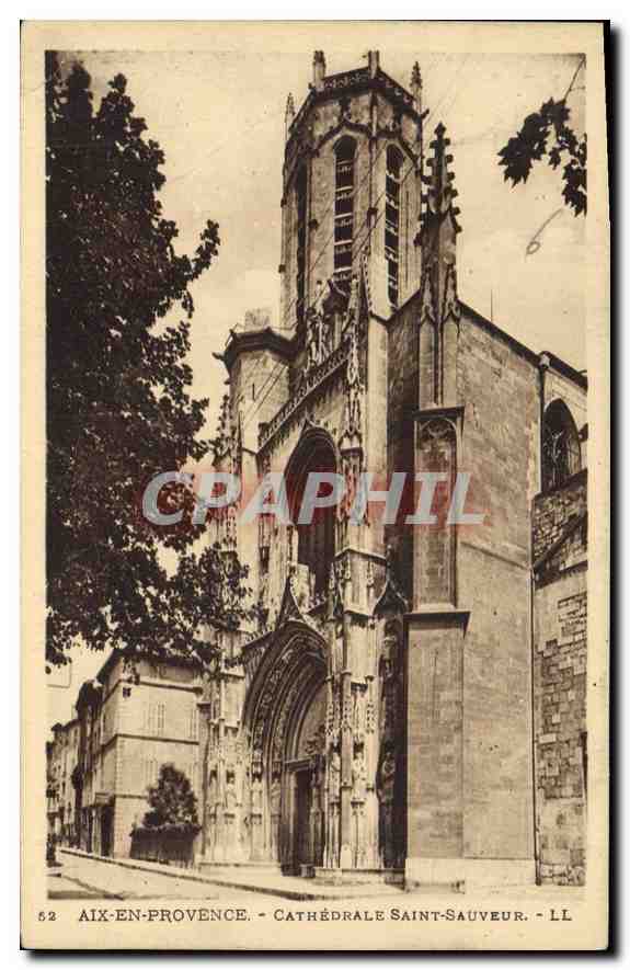 CPA Aix en Provence Cathedrale Saint Sauveur