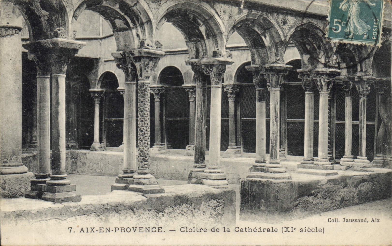 Aix-en-Provence — Cloître de la Cathédrale (XIe siècle) — Coll. Jaussaud, Aix