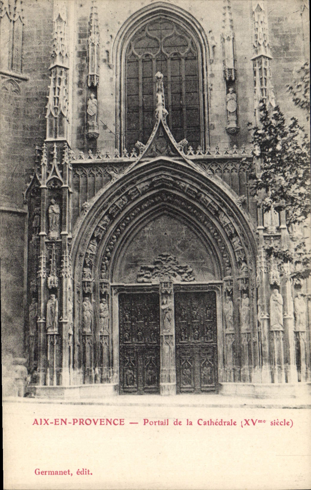 Aix-en-Provence — Portal der Kathedrale (15. Jahrhundert) — Germanet, Verlag