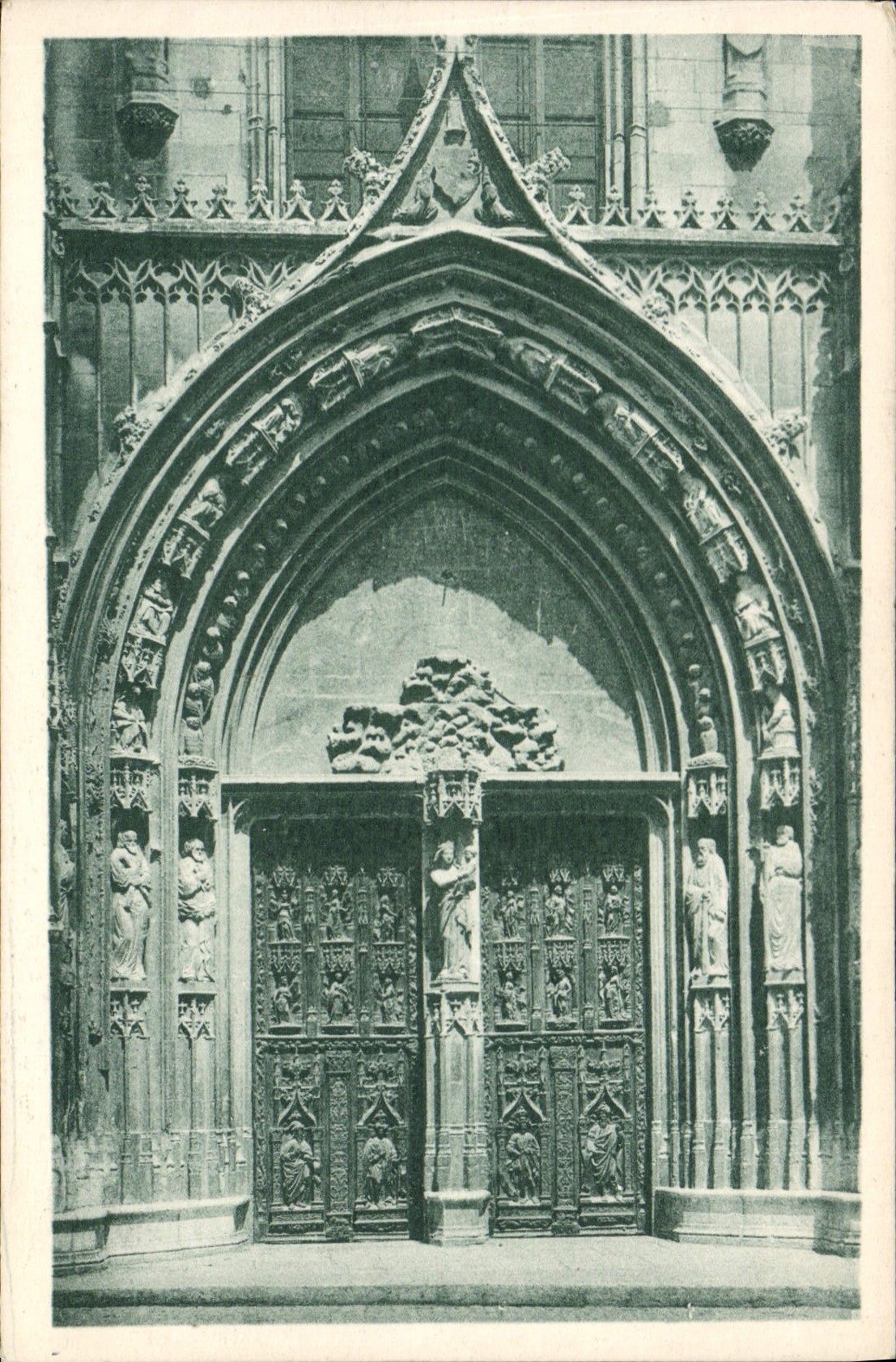 Portail de la Cathédrale Saint-Sauveur — Aix-en-Provence — Édition Goulard, cliché E. Brun