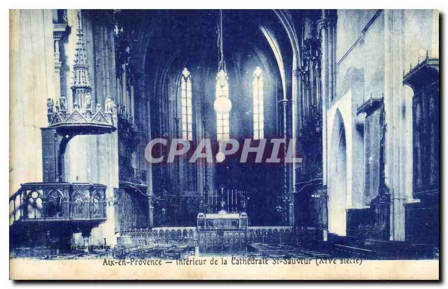 Aix-en-Provence — Intérieur de la Cathédrale St-Sauveur (XIIe siècle)