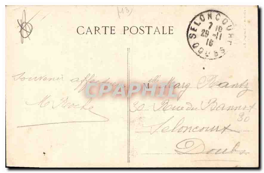 CPA Aix en Provence Cathedrale St Sauveur XV siecle  — Verso