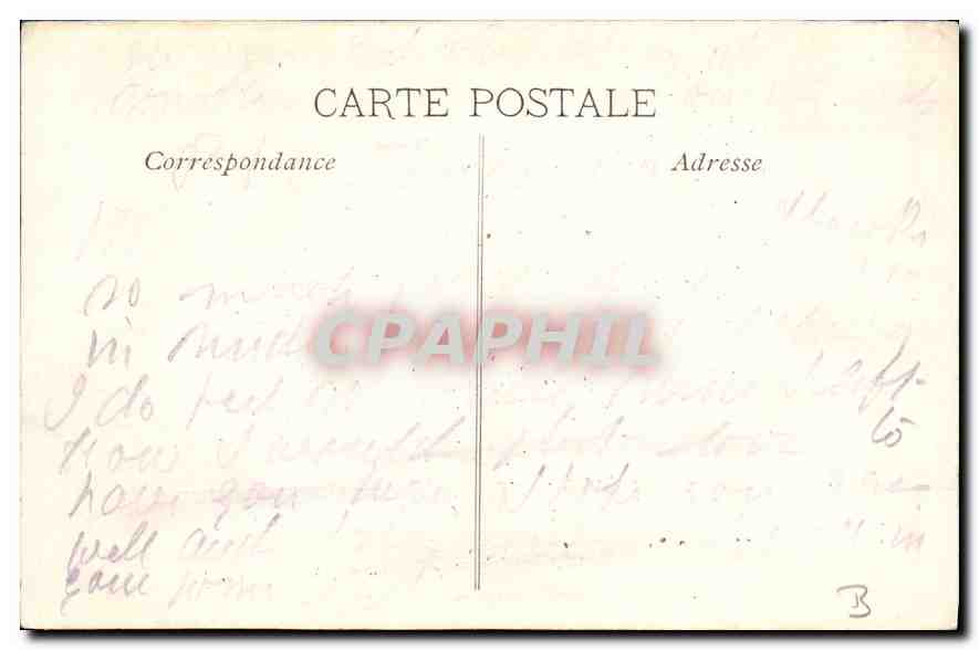 CPA Marseille la Cannebiere Tramway — Verso