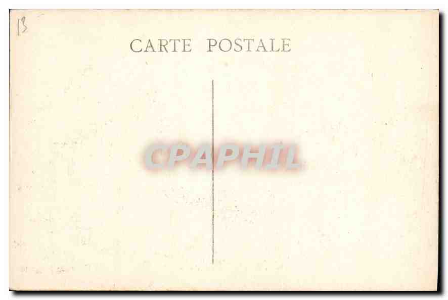 CPA Marseille le Quai du Port et rue de la Republique Tramway — Rückseite