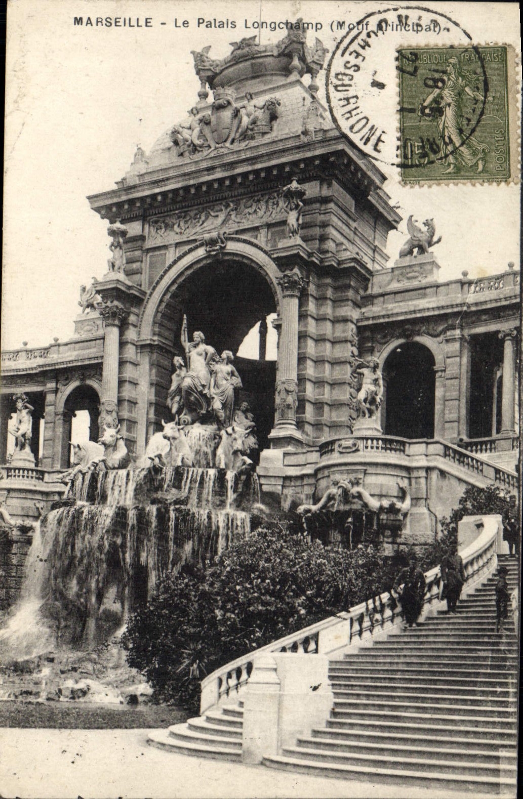 Marseille - Le Palais Longchamp (Motif Principal) — éditeur : Chèze & Cie, n° de série non visible
